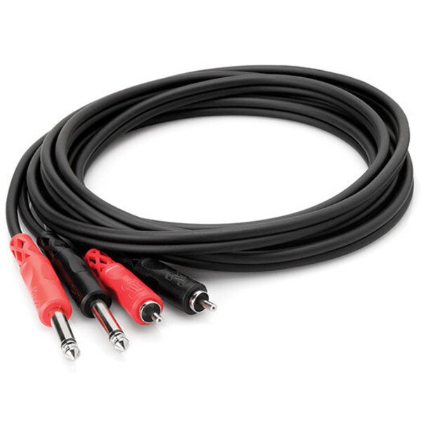 Main product image for Hosa CPR-202 Dual 1/4" TS to Dual RCA Stereo Interc 241-9011